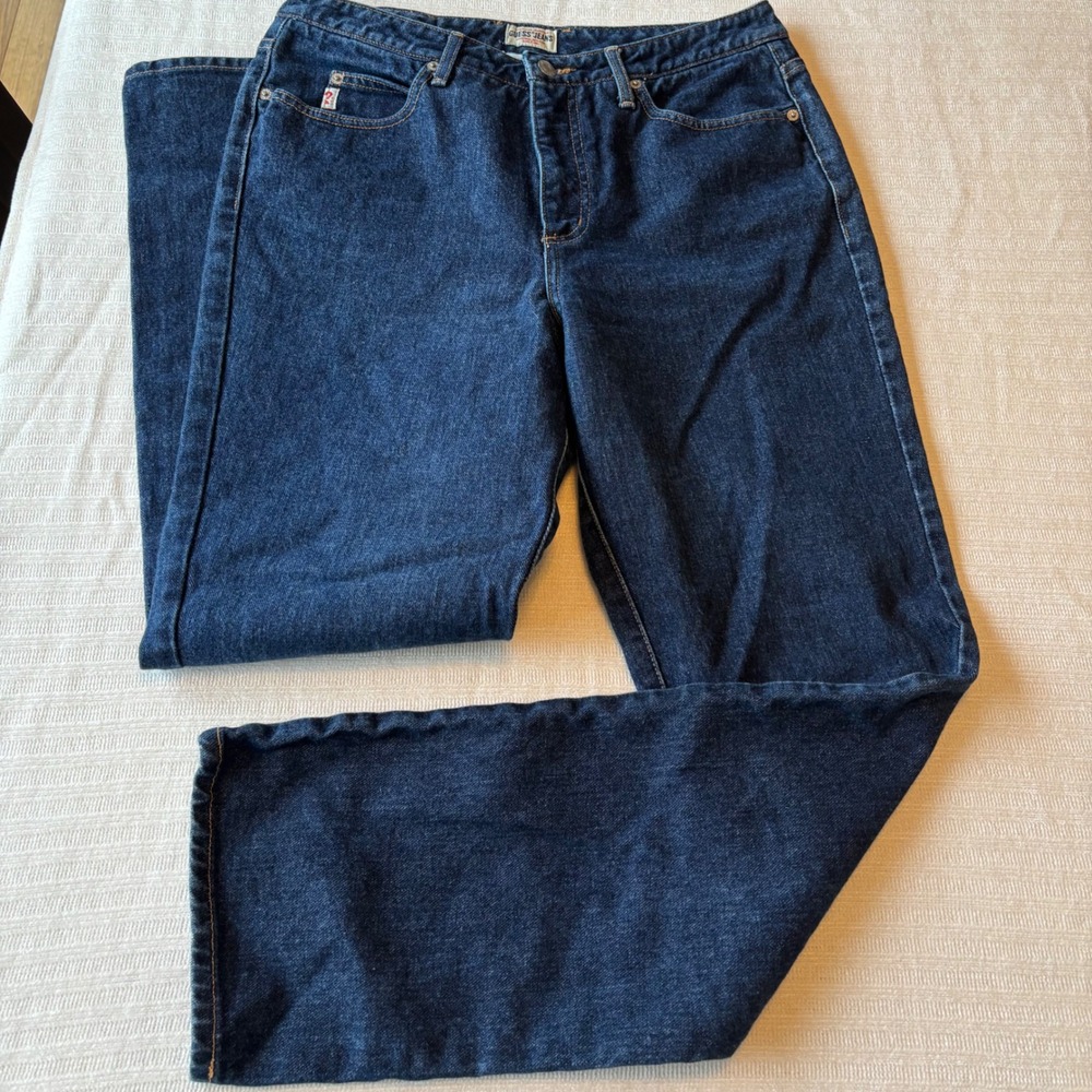 Vintage Guess Jeans Mens 32 Made in USA Dark Wash Straight Leg Denim 1060 RG